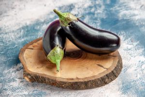 crumble aubergine